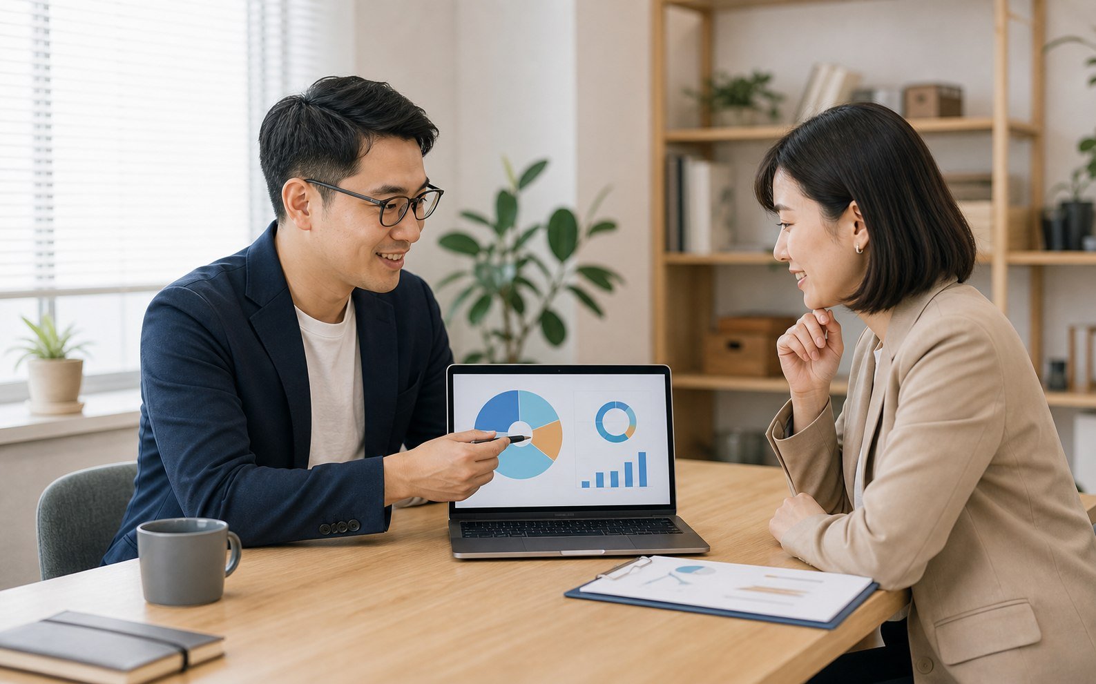 顧問透過企業資料與企業主共同盤點 AI 應用機會