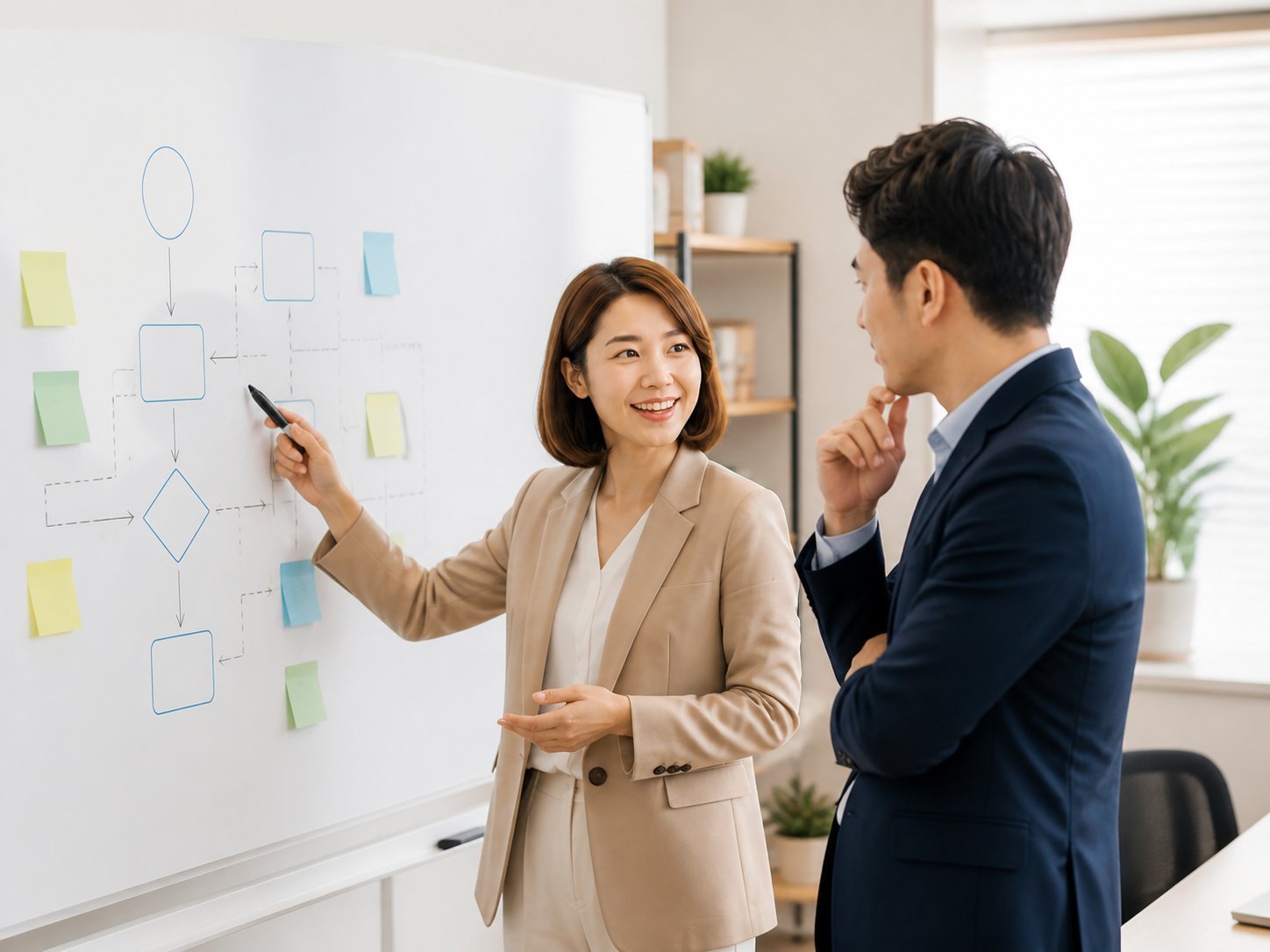 顧問透過流程圖協助企業主找出 AI 應用機會